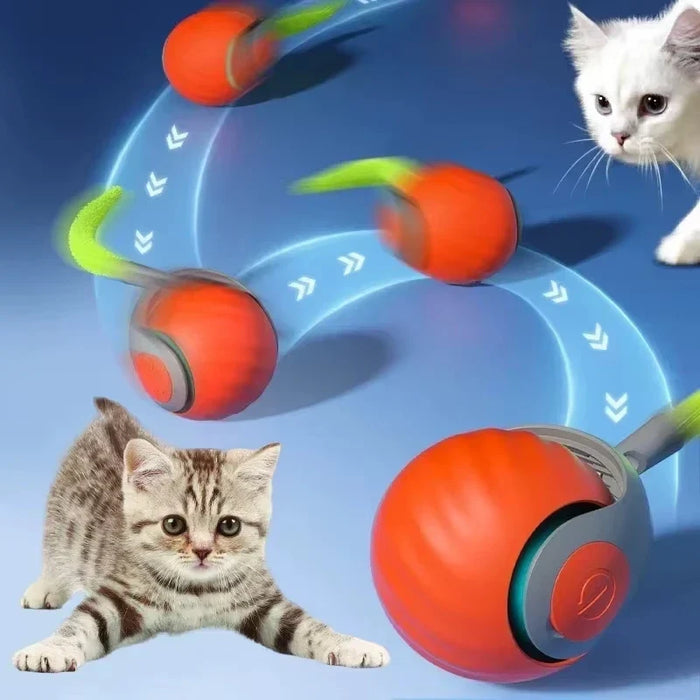 Interactive Bouncing Play Ball for Cats and Dogs, Blue