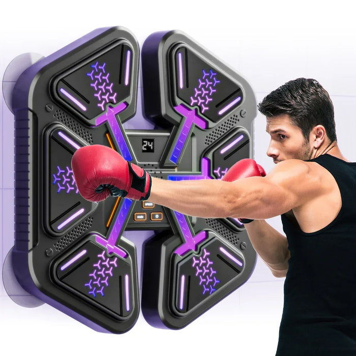 Orange Smart Music Boxing Target with Four Punch Pads and Bluetooth