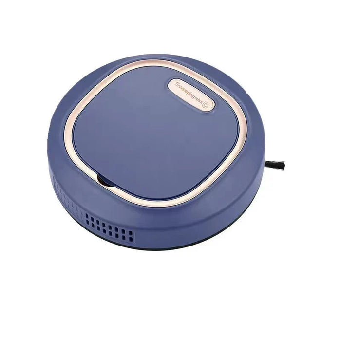 Mini robot aspirateur laveur NNEOBA 3 en 1, USB, batterie 1 200 mAh, bleu