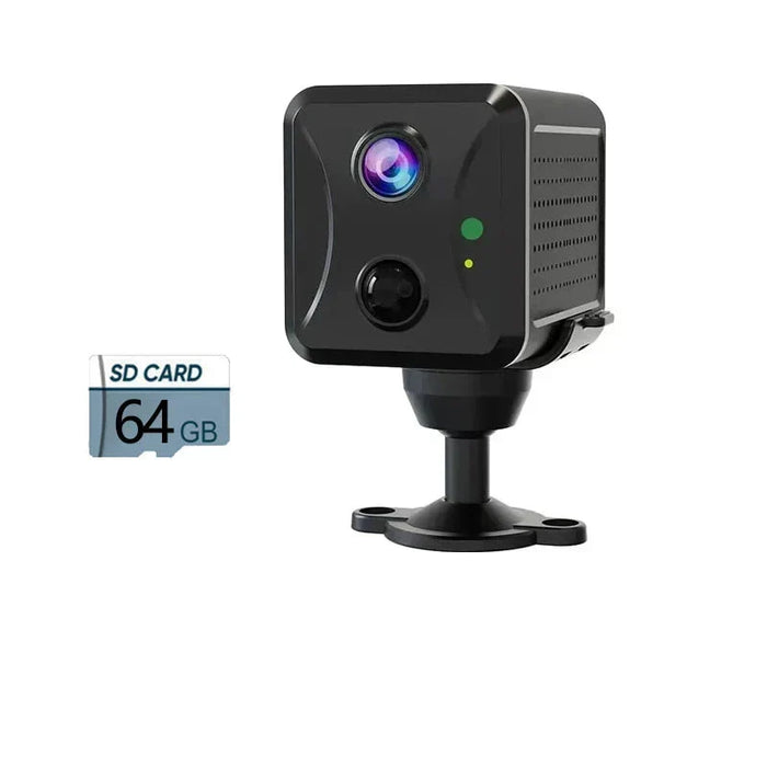 Mini caméra de surveillance extérieure UBox 5 MP, connectivité 4G, batterie 3 800 mAh