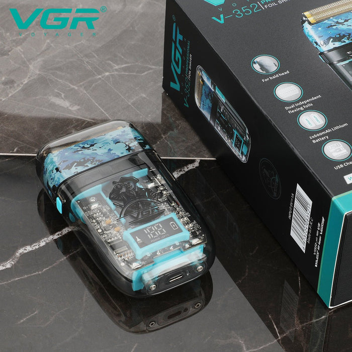 Afeitadora eléctrica de láminas para hombre VGR V-352 recargable USB