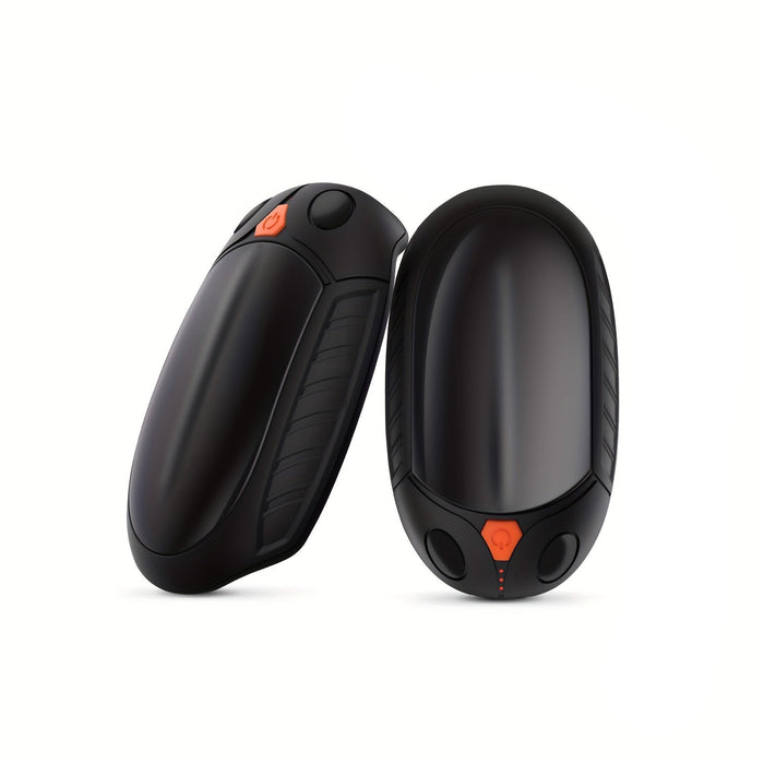 Pair of USB-Rechargeable Electric Hand Warmers, Black
