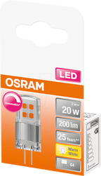 2 PIN LED SUPERSTAR 2w 12v 827 G4 " DIM " OSRAM *