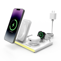 Jabees PowerGlow 4-i-1 trådlös laddningsstation med LED-nattlampa