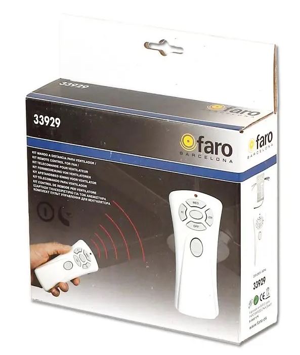 FARO 33929 KIT MANDO + RECEPTOR DE VENTILADOR FARO