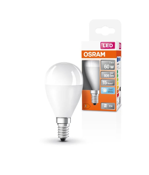 ESFERICA LED STAR 6,5w E-14 840 OSRAM  *