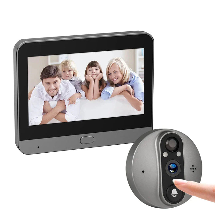 Judas vidéo connecté Tuya 3 MP avec écran 4,3 pouces et Wi-Fi