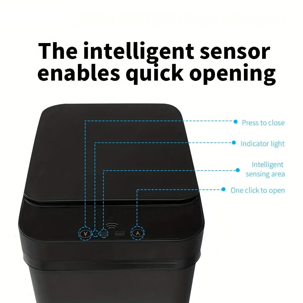 Automatic rubbish bin with smart sensor