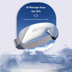 Rechargeable smart eye massager with roller and 1,200 mAh battery