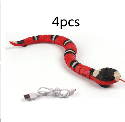 Giocattolo automatico a serpente con sensore per animali domestici