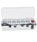 BASE 6 TOMAS TT + INT. + CABLE " antipolvo "