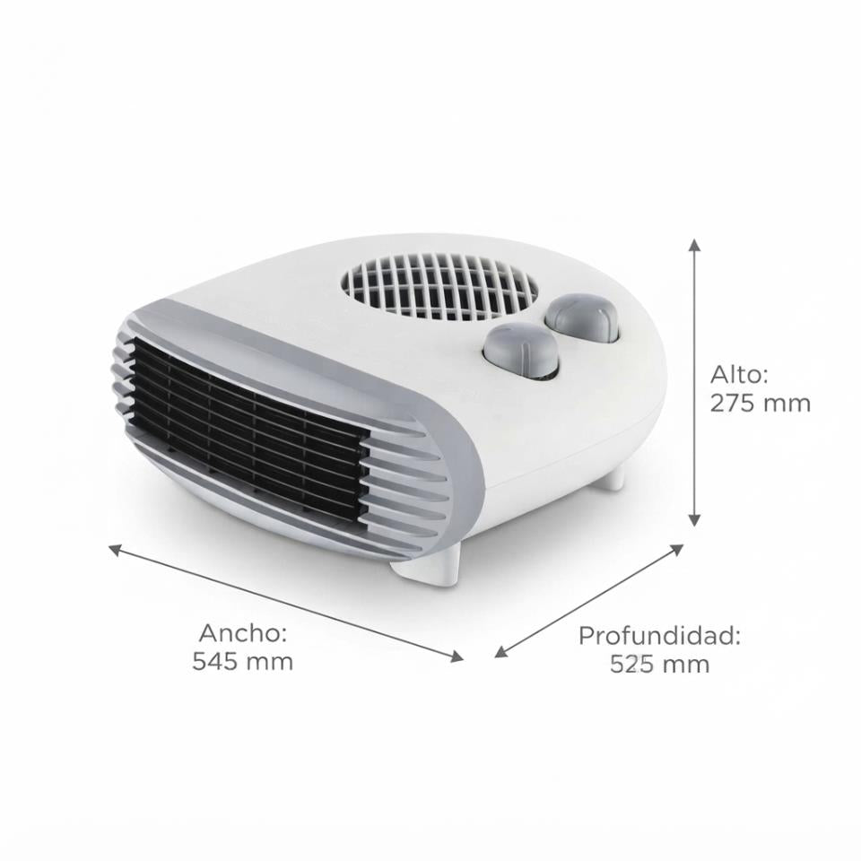 CALEFACTOR HORIZONTAL THULOS BLANCO 2000w