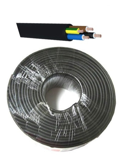CABLE MANGUERA REDONDA NEGRA 4x4 (100mts)