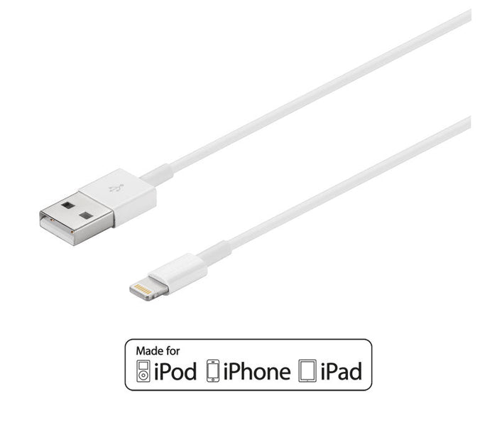 CABLE CARGADOR IPHONE certificado 1mt
