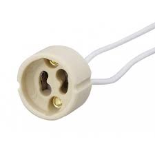 CASQUILLO HALOPAR 16 GU10 con cable de "" 50cm ""