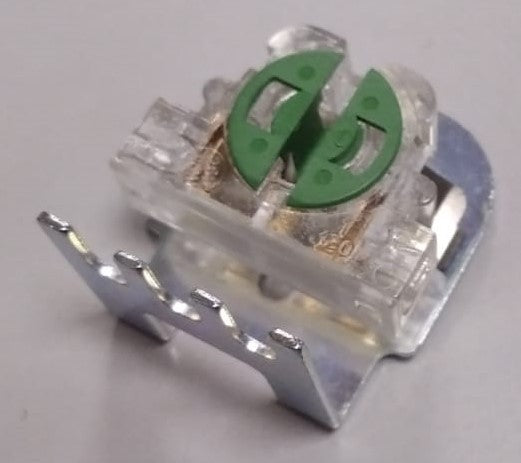 CASQUILLO PARA TUBO T5 SUPERF. + SOPORTE DE METAL