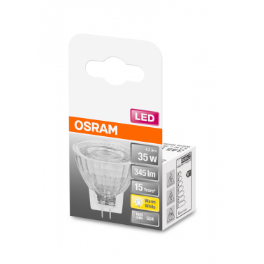 DICROICA LED OSRAM STAR 12v 35mm MR11 4,2w 827 *