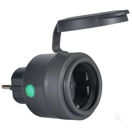 ENCHUFE EXTERIOR IP44 NEGRO SMART WIFI OSRAM