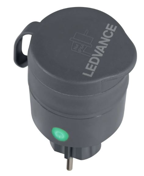 ENCHUFE EXTERIOR IP44 NEGRO SMART WIFI OSRAM