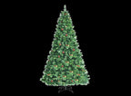 ARBOL DE NAVIDAD 240cm PIÑAS BOLITAS ROJAS