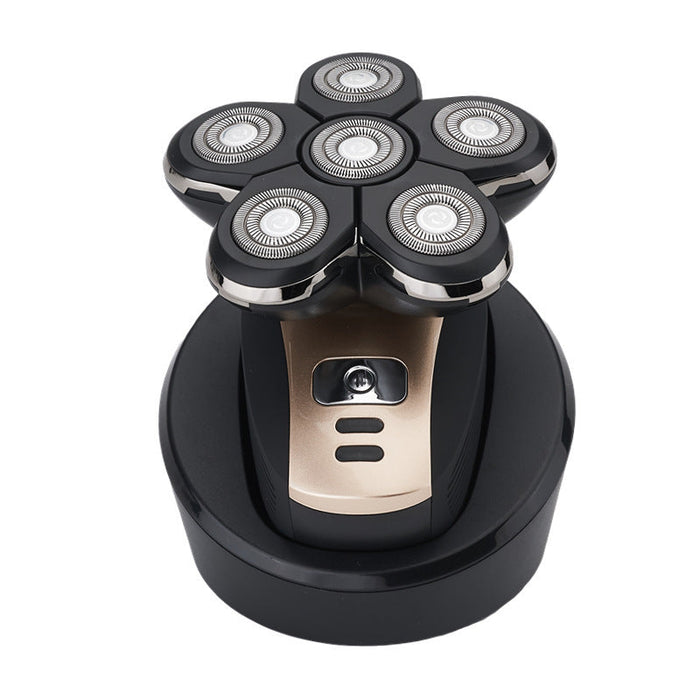 Rechargeable Five-Head Floating Electric Shaver with USB Charging