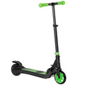 Trottinette électrique enfants 6 ans + pliable scooter électrique vitesse 8 km/h 71x36,5x75-80cm, aluminium, acier, vert-0