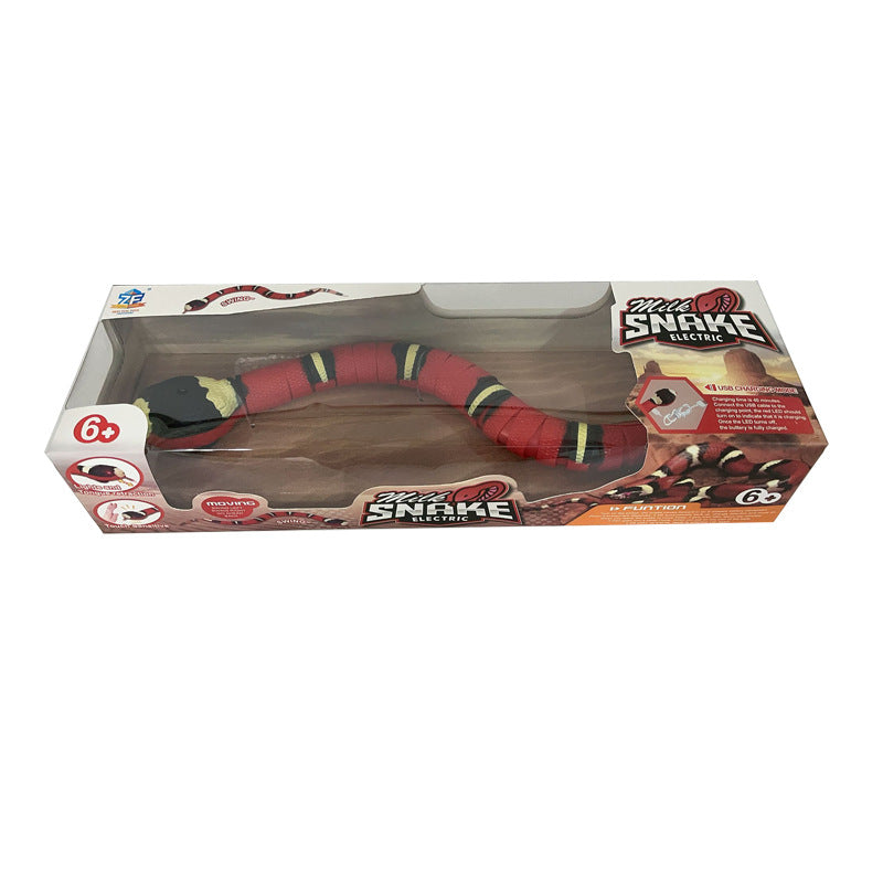 Smart sensor snake toy for cats