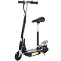 Trottinette électrique 120 W pliable pour enfant de 6+ ans hauteur guidon et selle réglable 10 Km/h max. noir-0