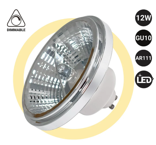 QR 111 LED GU10 12w 3000K 45º DIM*