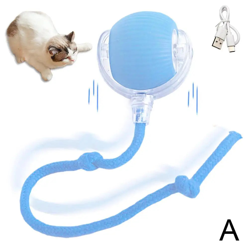 Balle-jouet intelligente pour chats, rechargeable