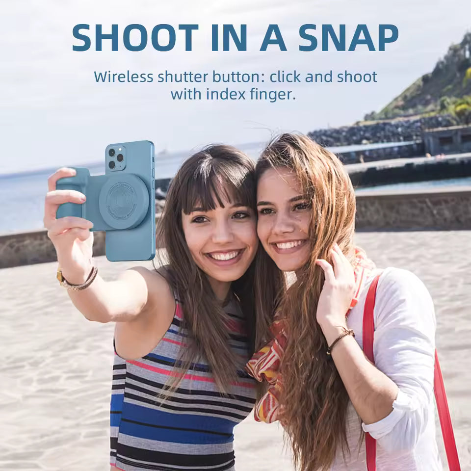 Innovagizmo SnapGrip BBC-8: Grip Magnético Profesional con Obturador Bluetooth