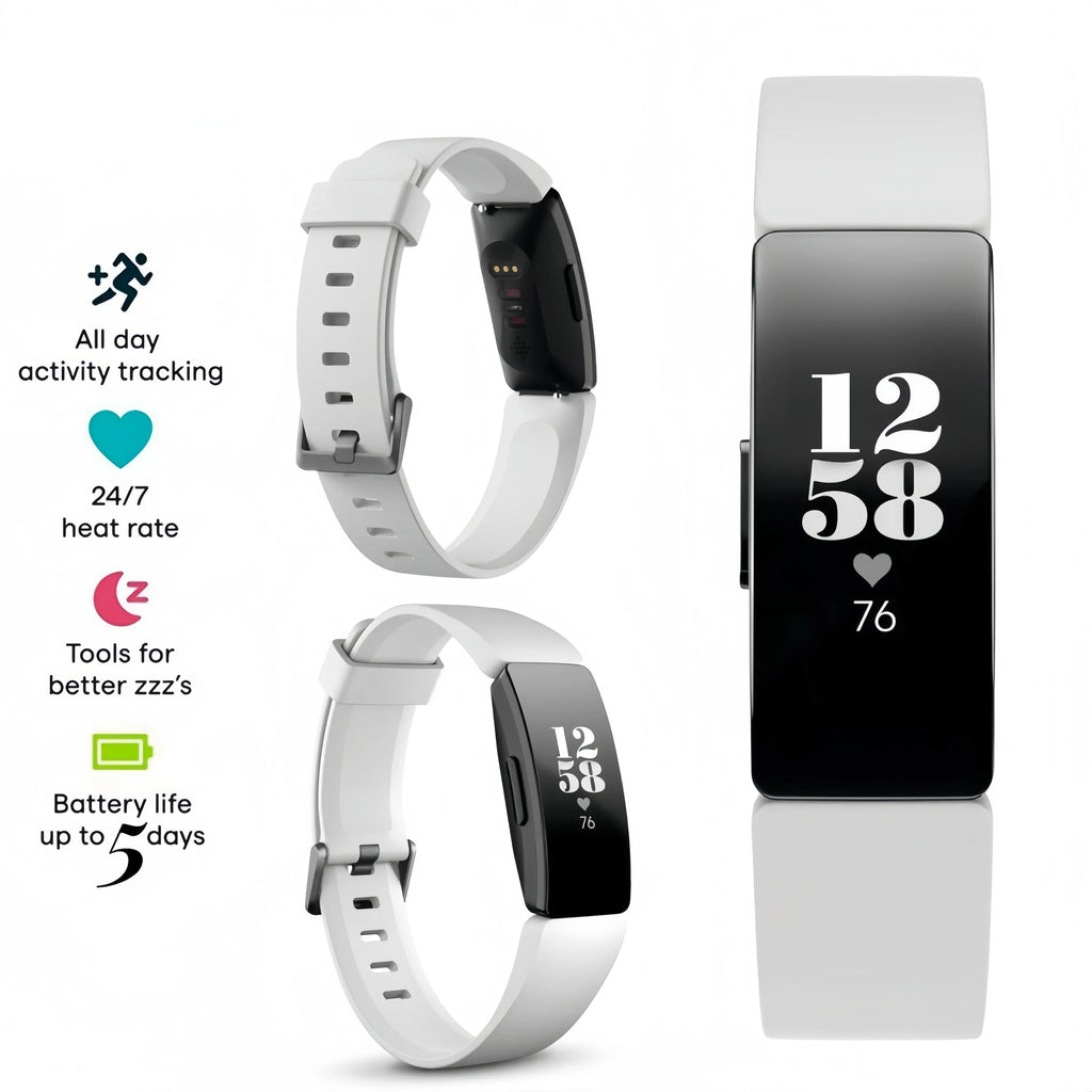 Health Fitness Smart Band White-1