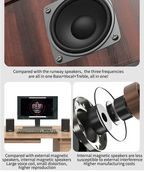 Wooden Bluetooth Speaker Brown-3