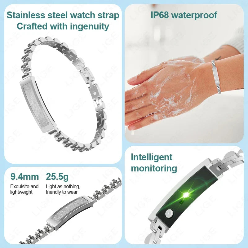 No-Screen Smart Watch Silver-2