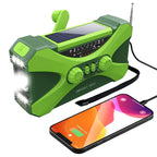 Solar Hand Crank Emergency Radio Green-4