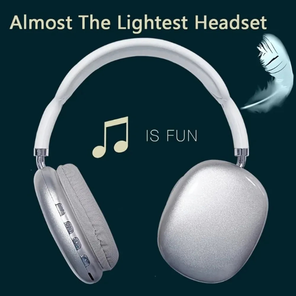 Wireless Bluetooth Over-Ear Headphones White-1