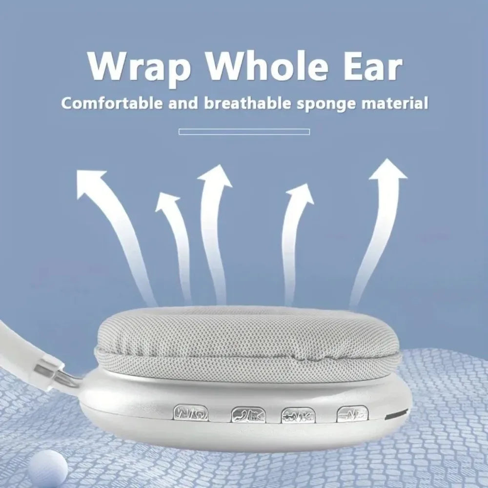 Wireless Bluetooth Over-Ear Headphones White-3