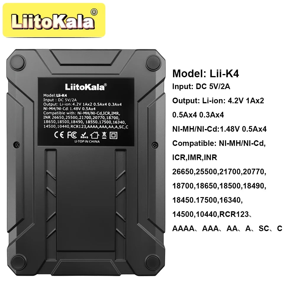 LiitoKala Lii-K4 Smart Charger-0