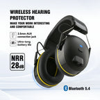 Rechargeable Noise Reduction Earmuffs Yellow-1