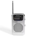 Full Band Portable Mini Pocket Radio Silver-0
