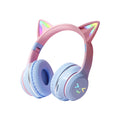 Cat Ear Wireless Bluetooth Headphone Blue-0
