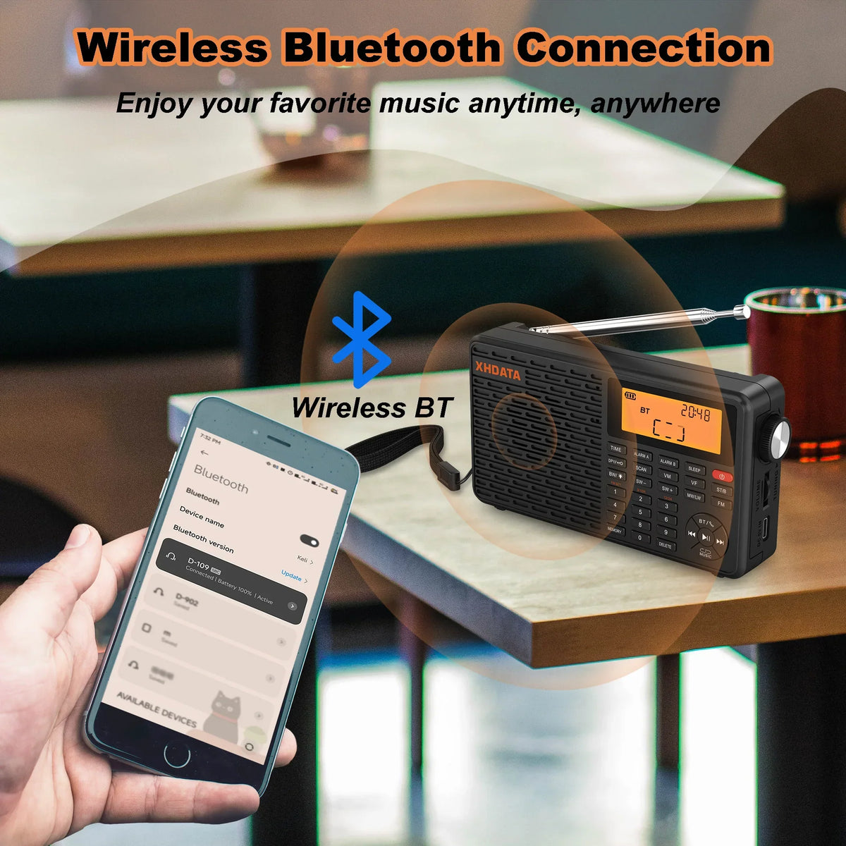 Stereo Digital Portable Radio Black-2