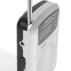 Full Band Portable Mini Pocket Radio Silver-1