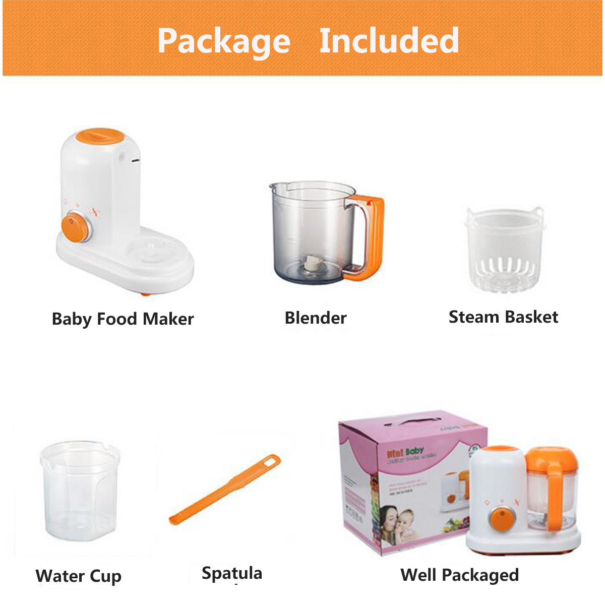 Smart multifunctional baby food processor