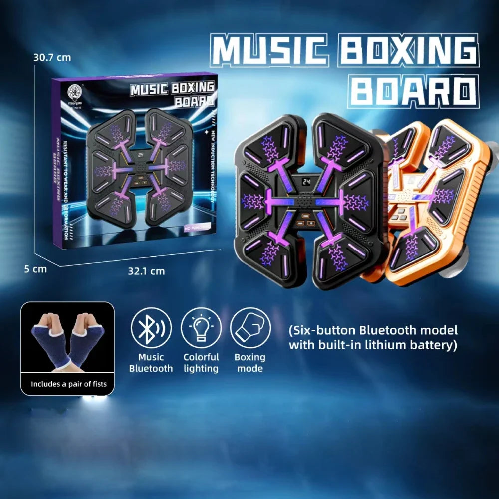 Smart boxing trainer with music