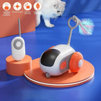 Smart remote-controlled cat toy car