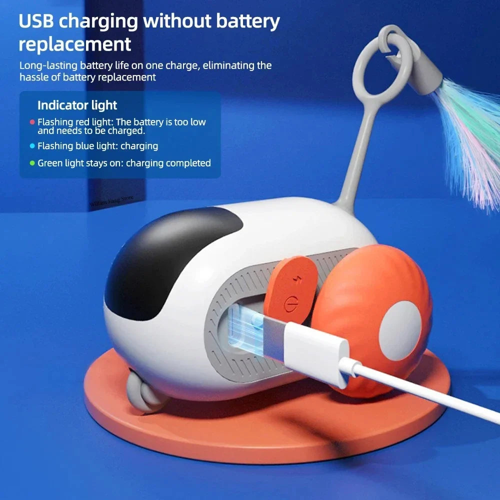 Smart remote-controlled cat toy car