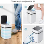 13-litre smart touch-opening kitchen rubbish bin