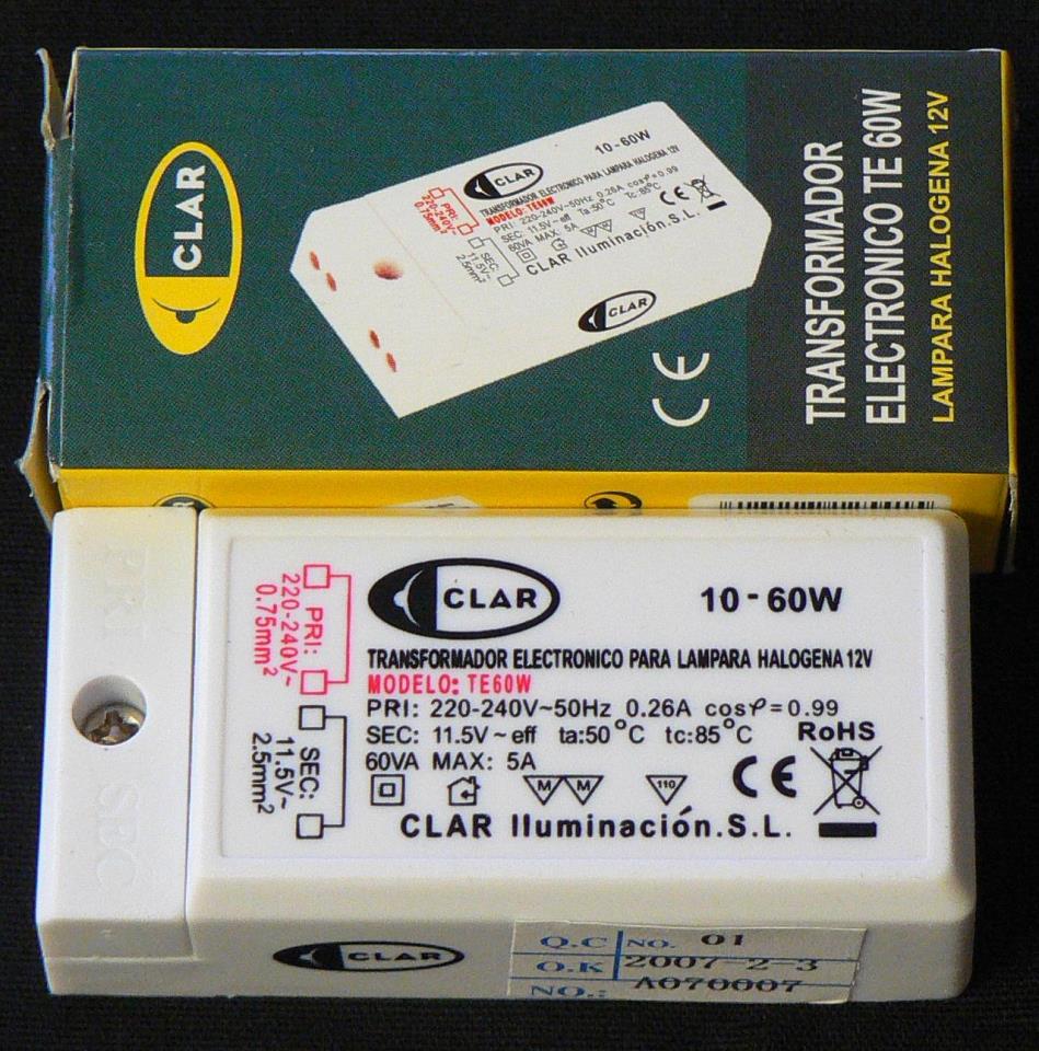 TRANSFORMADOR ELECTRONICO 60w