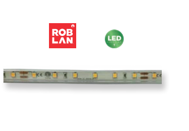 TIRA LED 24v IP67 14,4w 2700K ROBLAN (rollo 5 mts)